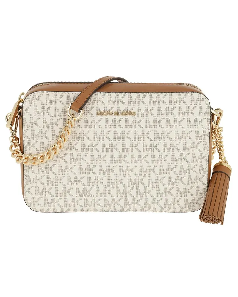 Michael Kors Crossbody Bags Jet Set Md Camera Bag beige Beige