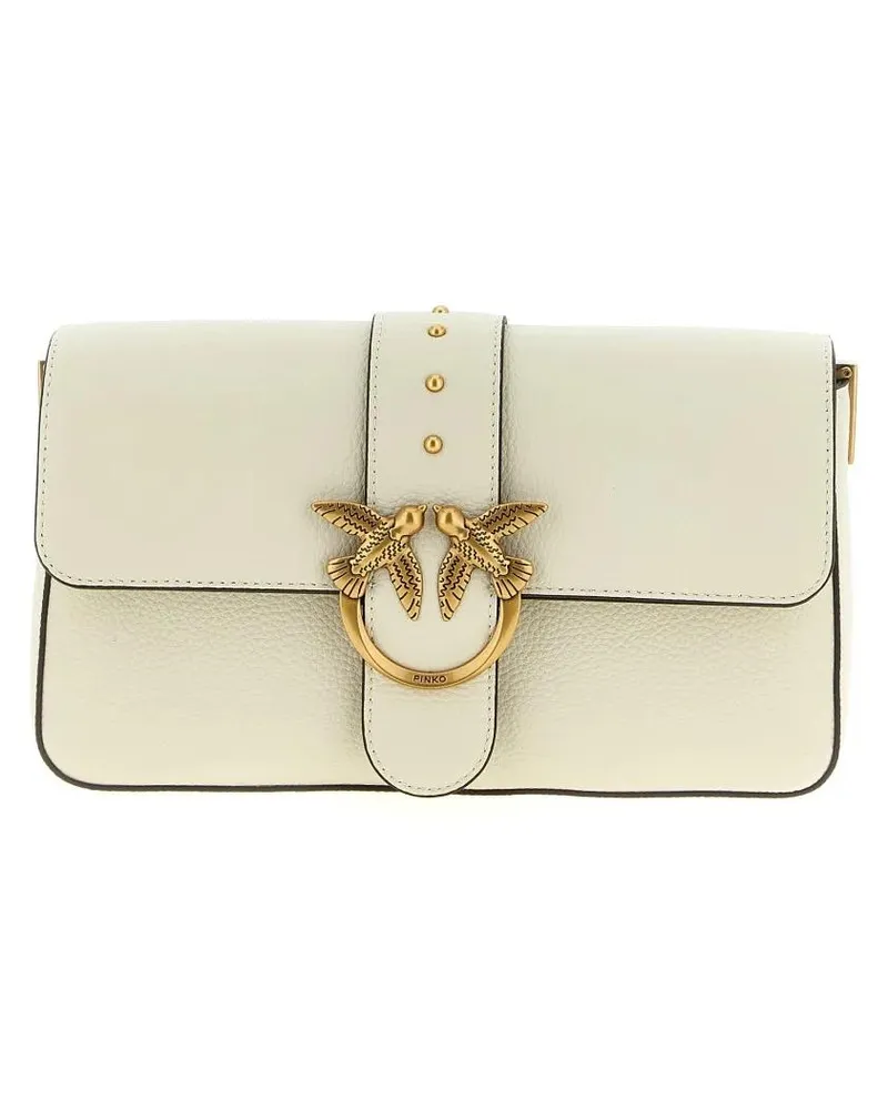 Pinko Crossbody Bags Bags White beige Beige