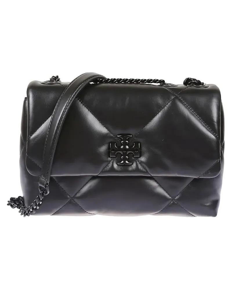 Tory Burch Hobo Bags Kira Quilted Leather Handbag schwarz Schwarz