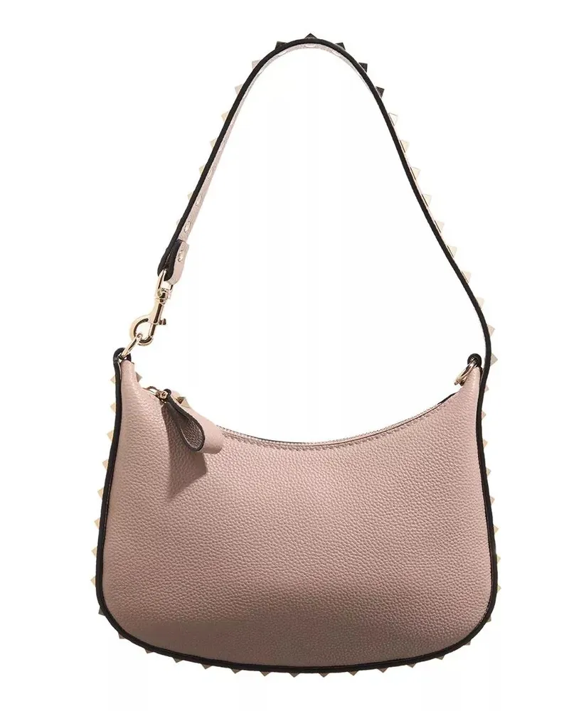 Valentino Garavani Hobo Bags Mini Hobo Rockstud taupe Taupe