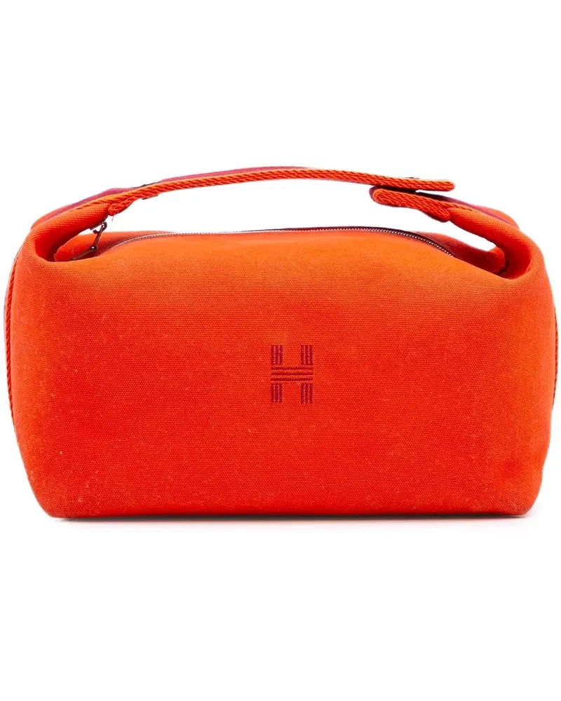 Hermès Kosmetiktaschen Large Canvas Bride A Brac Case orange Orange