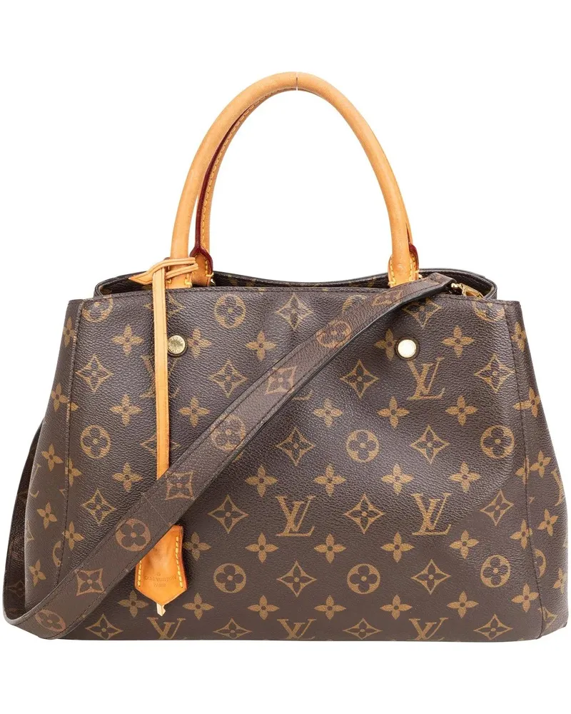 Louis Vuitton Crossbody Bags  Canvas Monogram Montaigne MM Handbag braun Braun