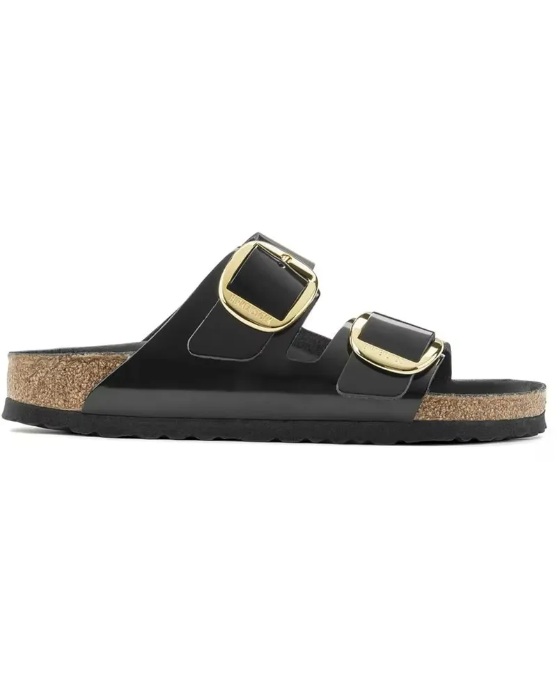 Birkenstock Low-Top Sneaker Sandale Arizona Big Buckle Natural Leather schwarz Schwarz