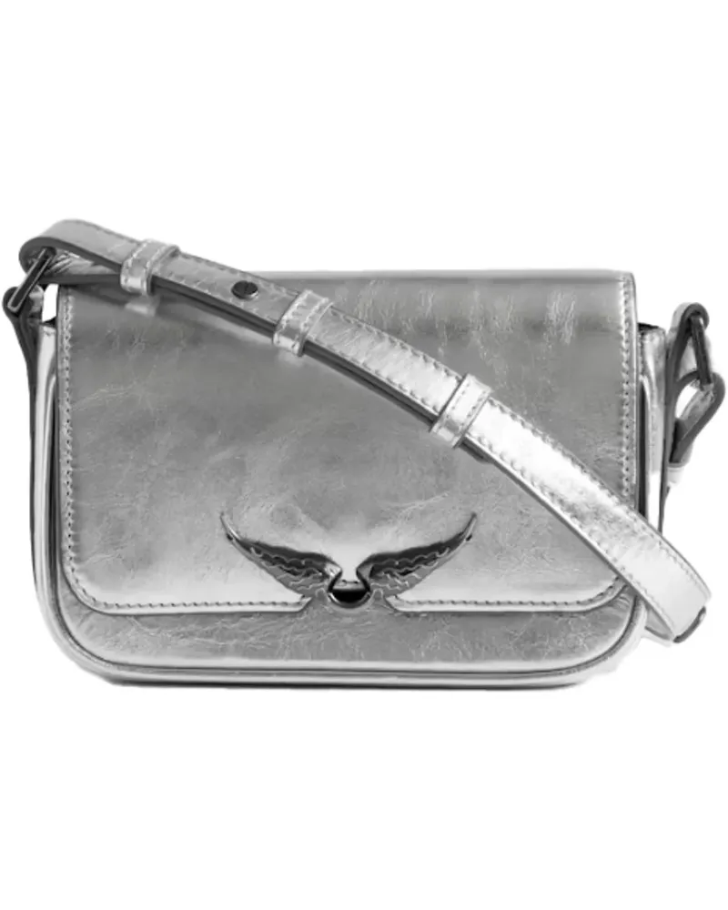 Zadig & Voltaire Hobo Bags Le Zazi Crossbody - Leather - Silver silberfarben 
