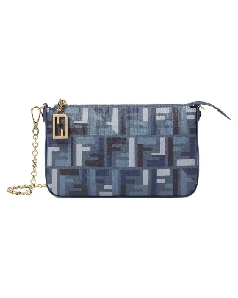 Fendi Clutches "Baguette" Pouch blau Blau