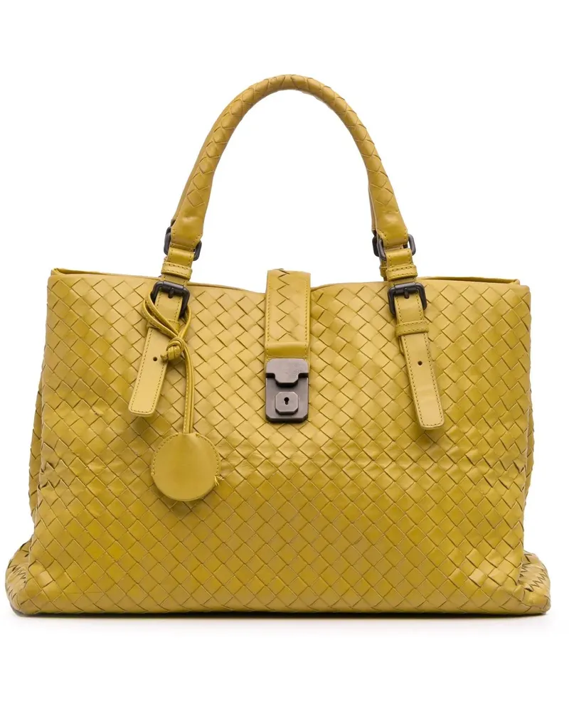 Bottega Veneta Shopper Medium Nappa Intrecciato Roma Tote gelb Gelb