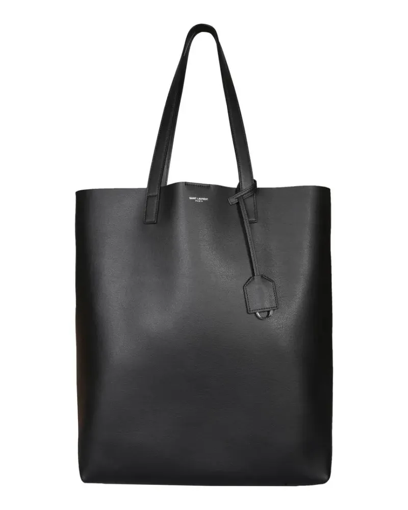 Saint Laurent Shopper & Totes Grained Leather Shopping Bag schwarz Schwarz