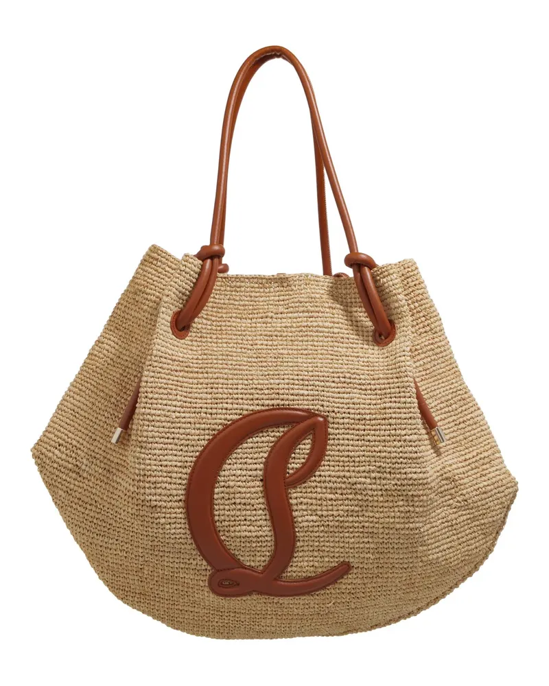 Christian Louboutin Tote By My Side Beach Tote Beige