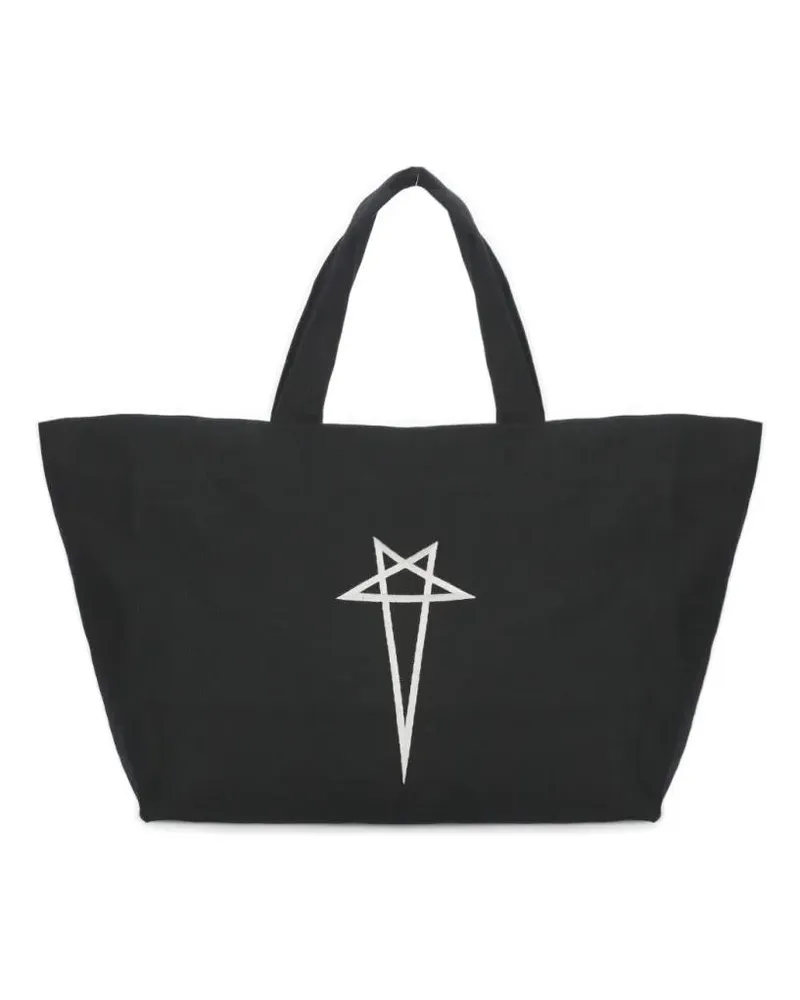 Rick Owens Shopper & Totes Black Cotton Shopping Bag schwarz Schwarz
