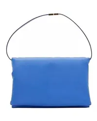 Marni Shopper Blue Soft Smooth Leather Bag Blau