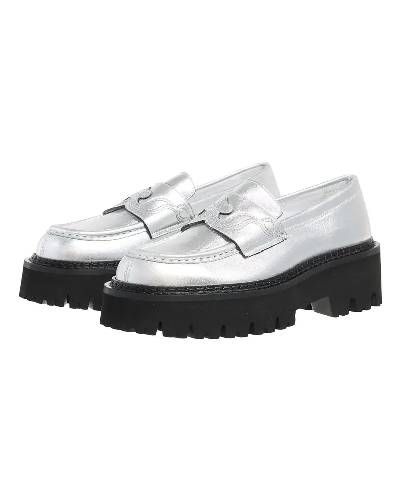 Moschino Loafer Scarpa Donna silberfarben 