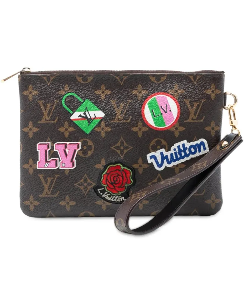 Louis Vuitton Kosmetiktaschen Monogram Patches City Pouch braun Braun