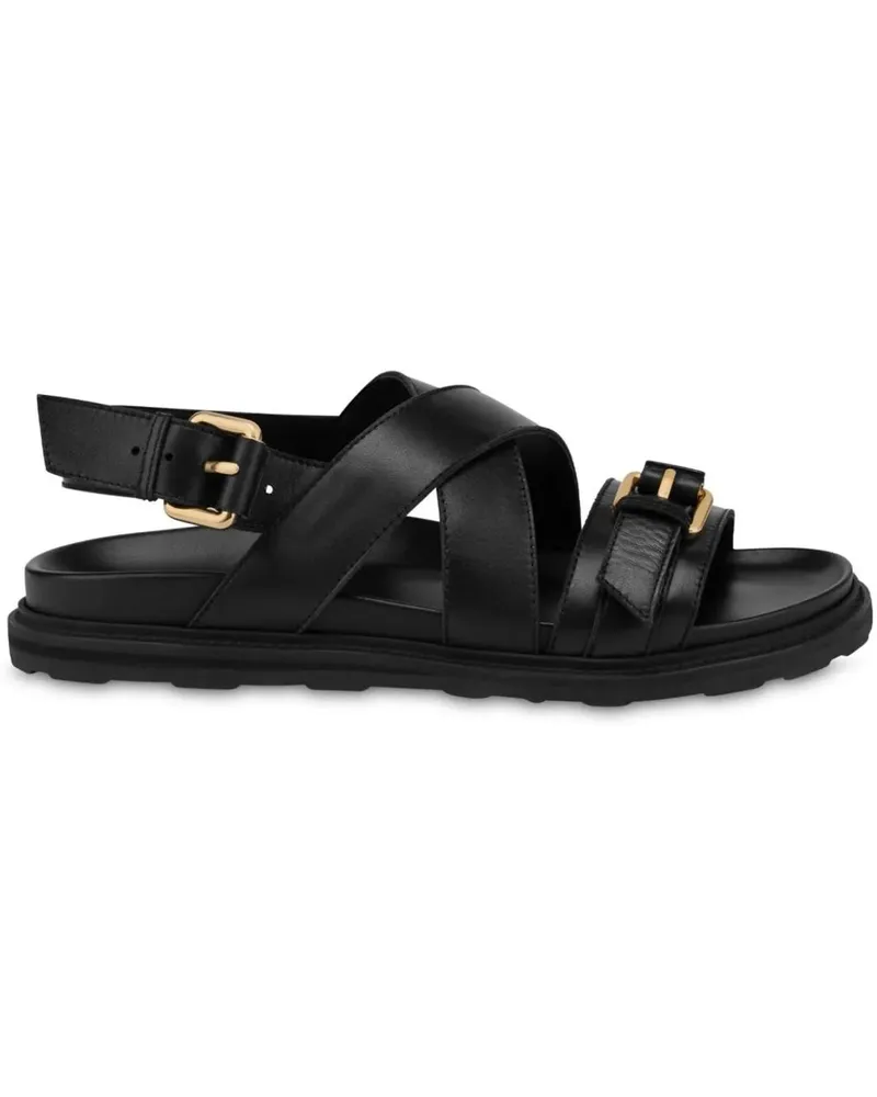 Moschino Sandalen Sandals Black schwarz Schwarz