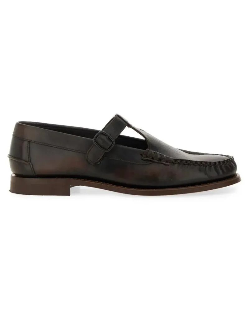 HEREU Loafer T-Bar "Alber" Moccasin braun Braun