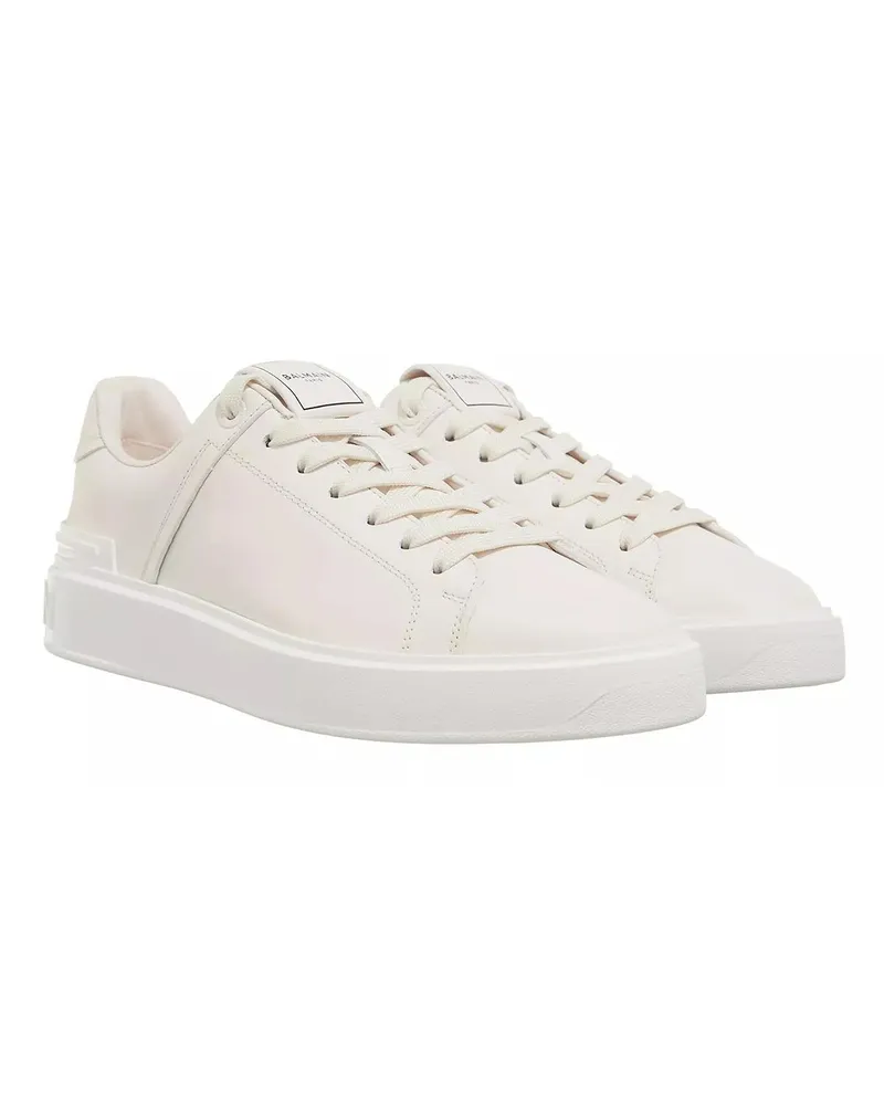 Balmain Sneaker B-Court sneakers in calfskin creme Creme
