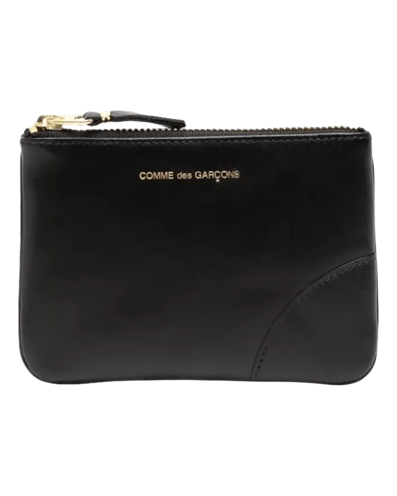 Comme des Garçons Portemonnaies Portmonnaie mit Logo-Print schwarz Schwarz