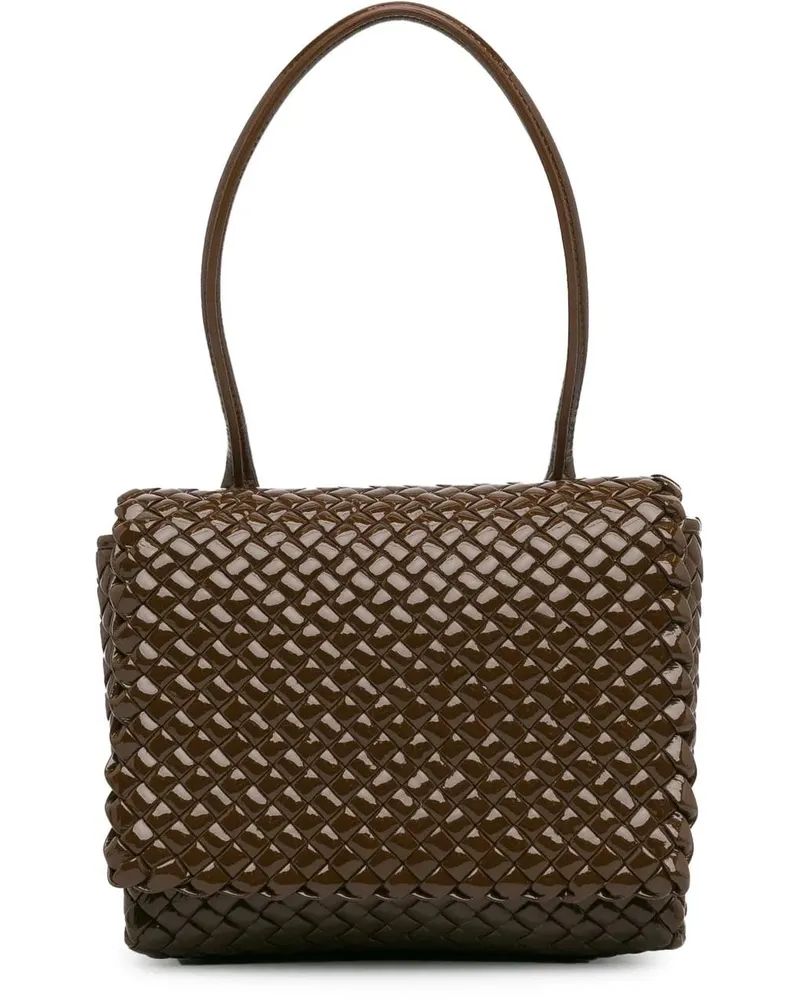 Bottega Veneta Hobo Bags Intrecciato Patent Patti braun Braun