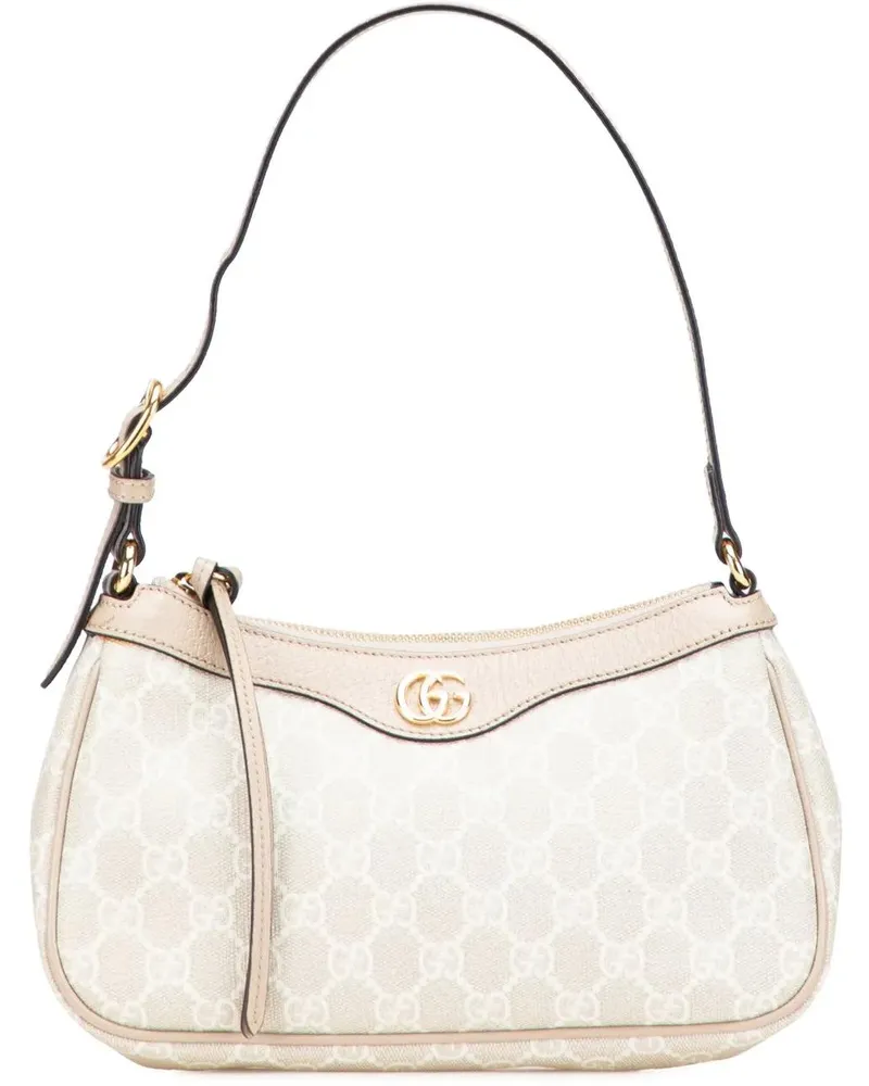 Gucci Hobo Bags Small GG Supreme Ophidia Shoulder Bag grau Grau