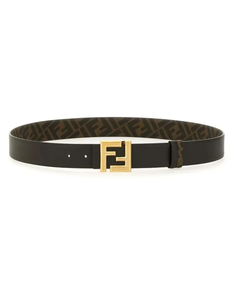 Fendi Gürtel "Squared Ff" Belt braun Braun