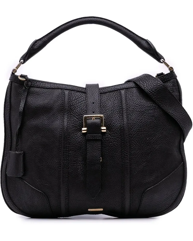 Burberry Hobo Bags Leather Bartow Satchel schwarz Schwarz