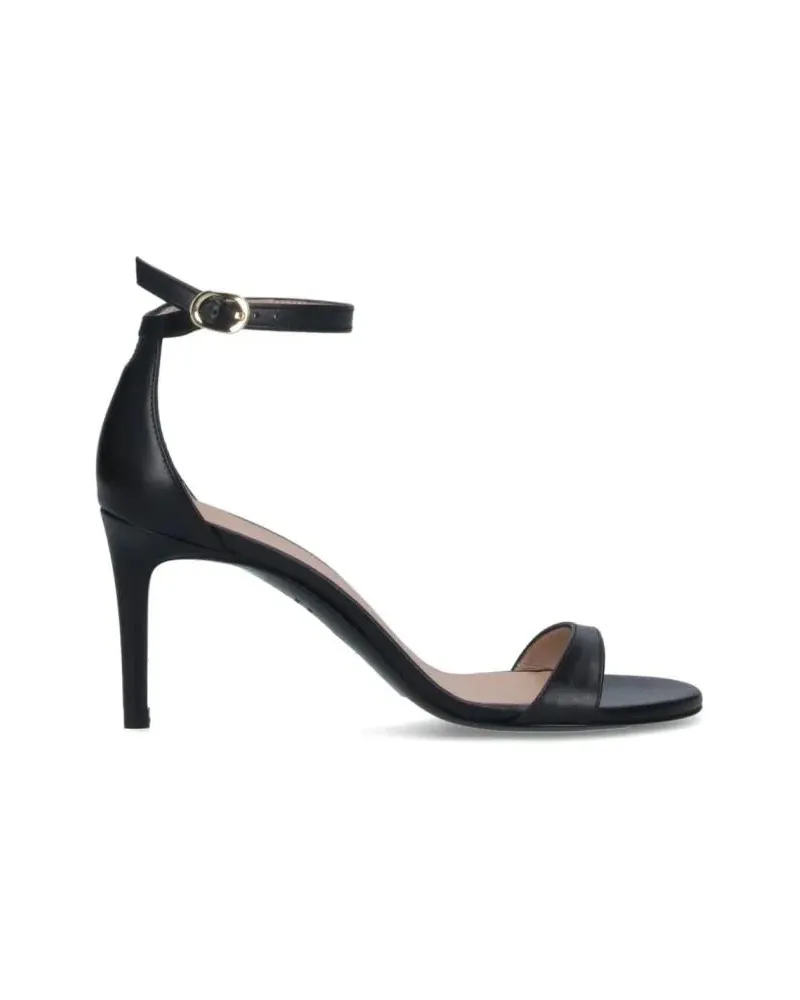 Stuart Weitzman Sandalen "Nudist Ii 75" Slingback Sandals – Black schwarz Schwarz