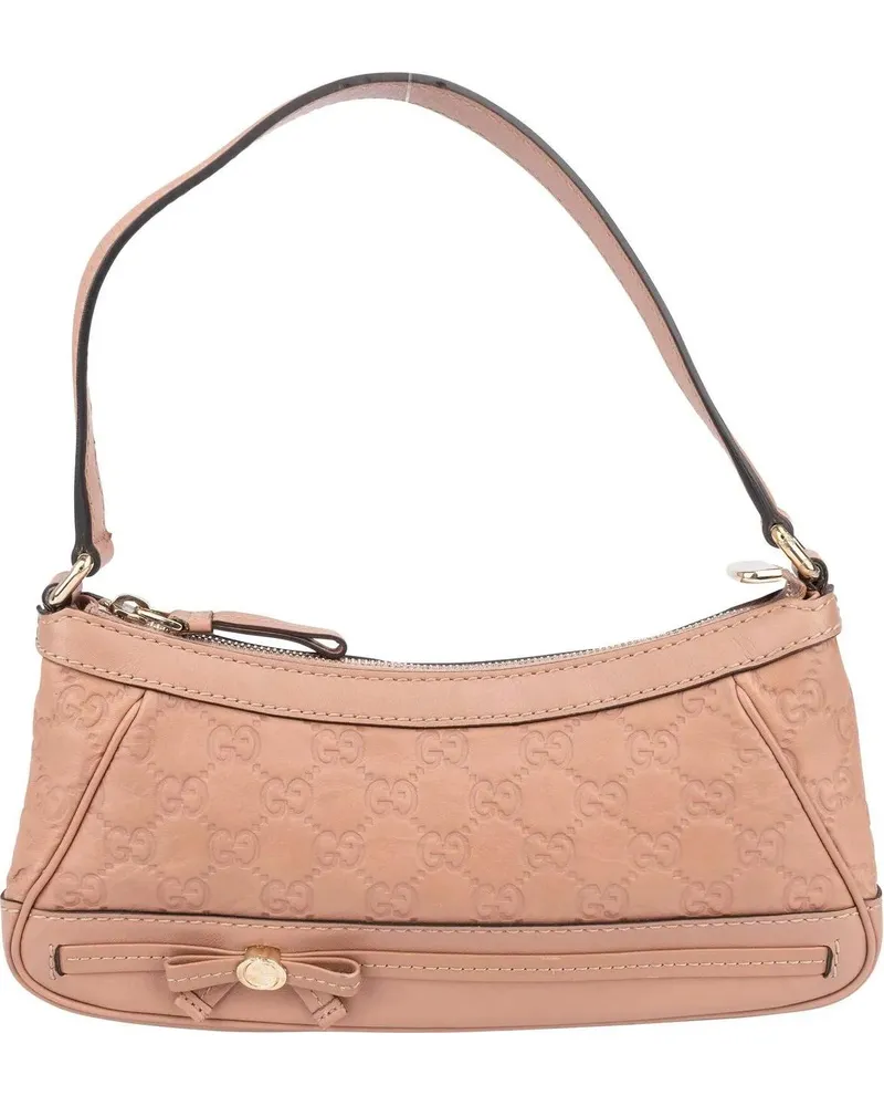 Gucci Crossbody Bags  Leather GG Monogram Mini Princy Handbag rosa Gold
