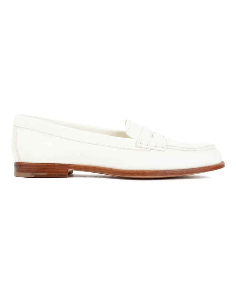 Church's Kara 2 Ivory Deer Leather Loafers weiß Weiß