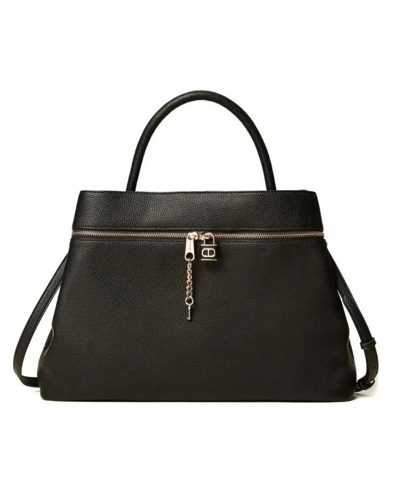Twin-Set Shopper & Totes Structured Handbag With Gold-Tone Zipper schwarz Schwarz