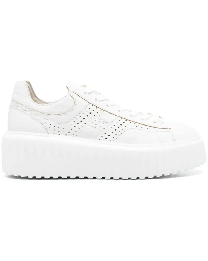 Hogan Low-Top Sneaker Flat Shoes White weiß Weiß