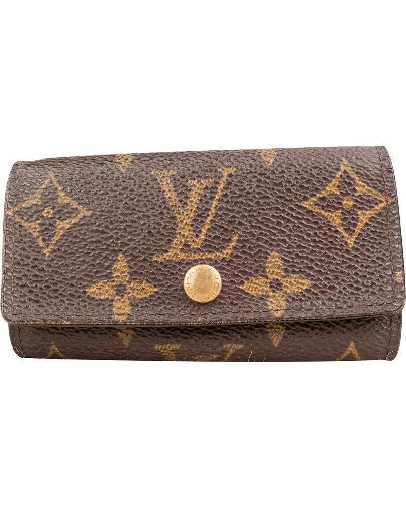 Louis Vuitton Portemonnaie  Canvas Monogram Keyholder braun Braun