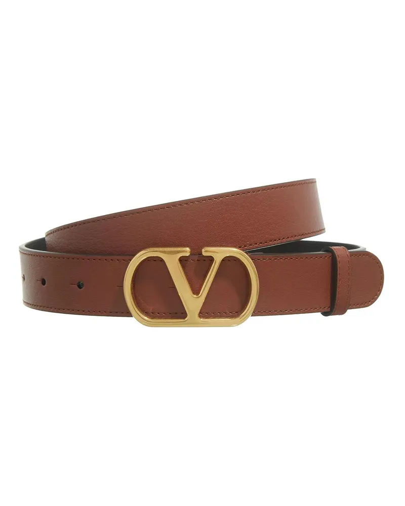 Valentino Garavani Gürtel Vlogo Belt 30 braun Braun