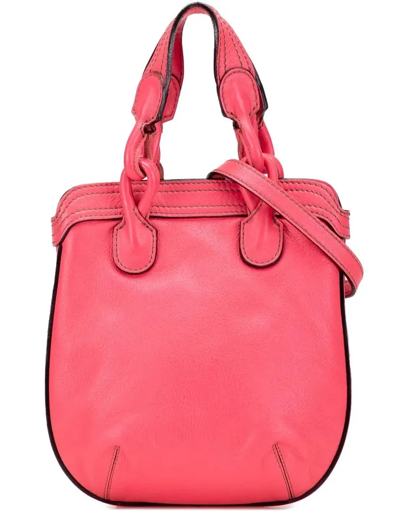 Loewe Hobo Bags Leather Fiesta Satchel rosa Gold