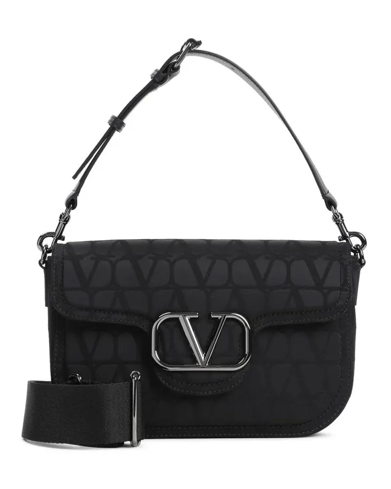 Valentino Garavani Shopper All Time Black Polyester Shoulder Bag Schwarz