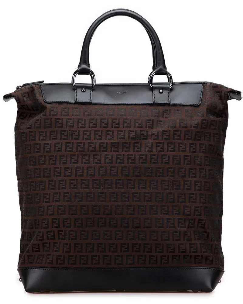 Fendi Shopper Zucchino Canvas Tote braun Braun