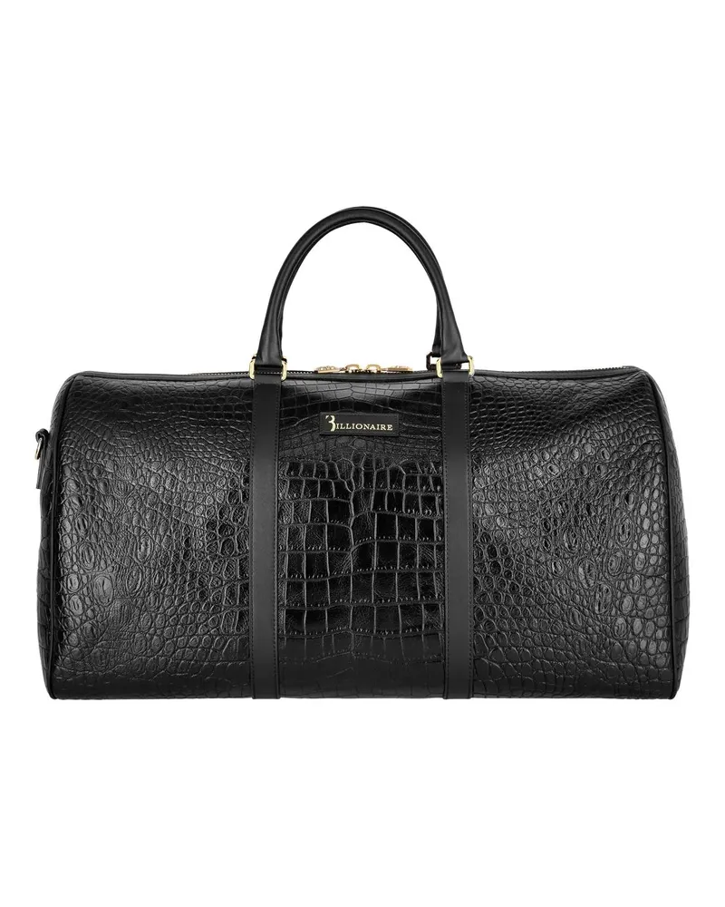 Billionaire Weekender Big Travel Bag Crocco schwarz Schwarz