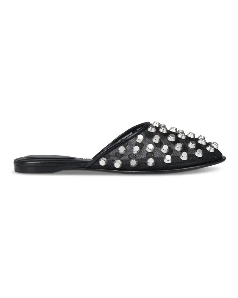Alexander Wang Slipper & Pantoletten Pointed Toe Flat Sandals schwarz Schwarz