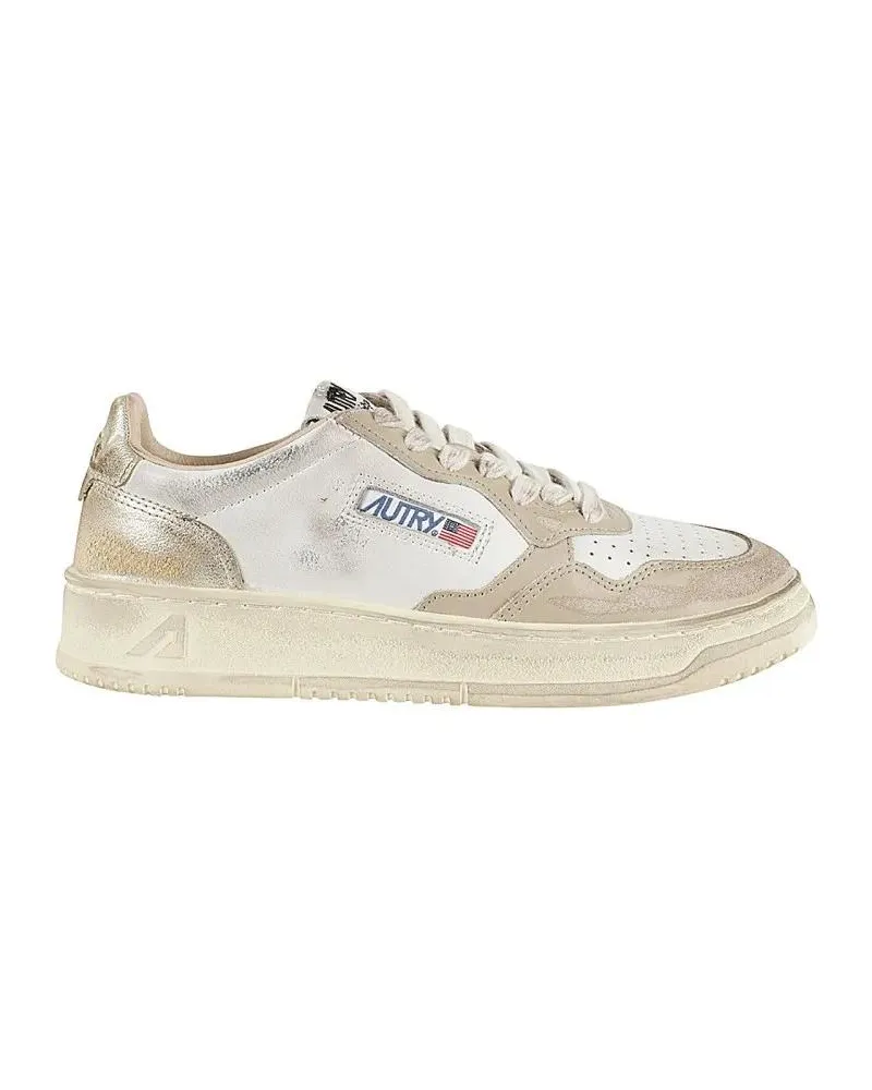 AUTRY Low-Top Sneaker Vintage-Inspired White Sup Vint Leather Sneakers weiß Weiß
