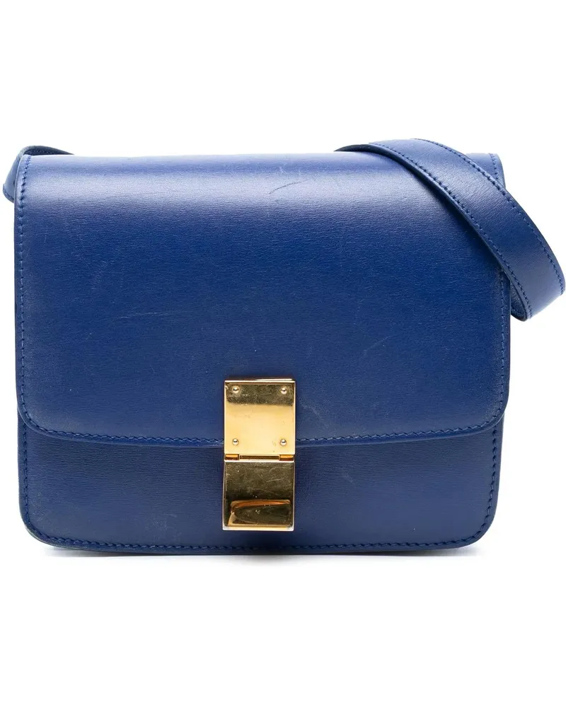 Celine Hobo Bags Small Calfskin Classic Box blau Blau