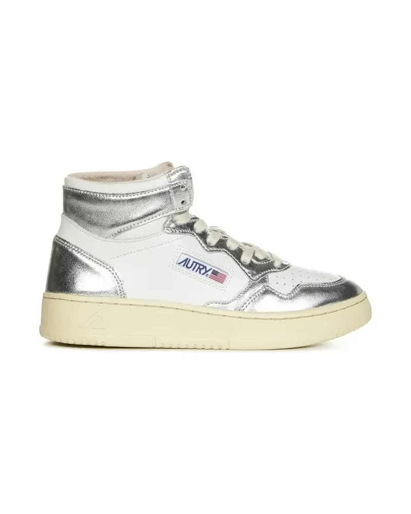AUTRY Low-Top Sneaker Two-tone High-top Sneakers silberfarben 