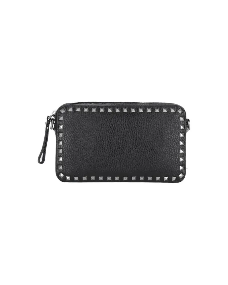 Valentino Garavani Hobo Bags "Rockstud" Crossbody Bag – Black schwarz Schwarz