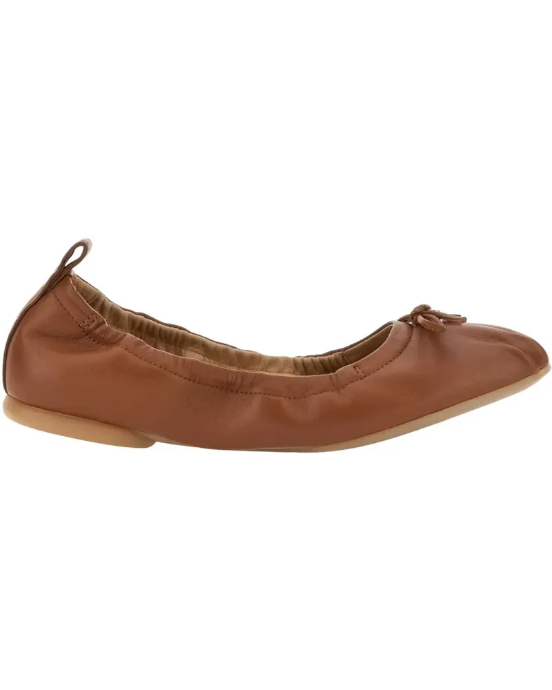 Hogan Ballerinas Flat Shoes Brown braun Braun