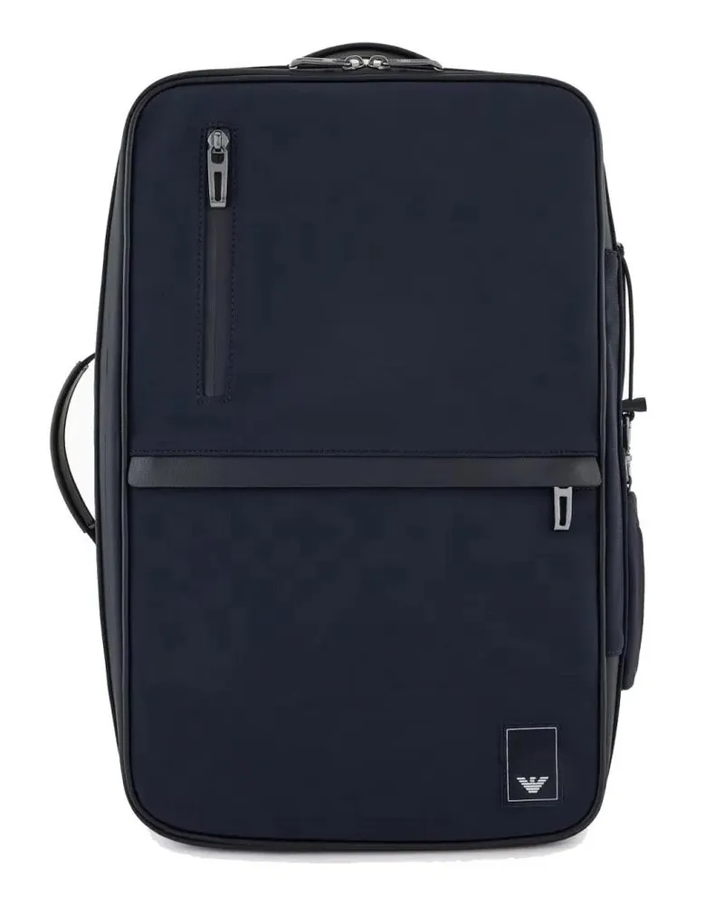 Emporio Armani Rucksäcke Multi-Compartment Backpack With Padded Straps blau Blau