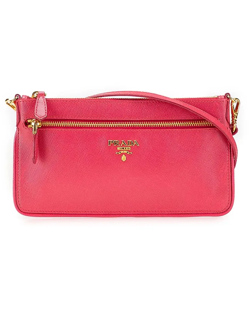Prada Hobo Bags Saffiano Crossbody rosa Gold