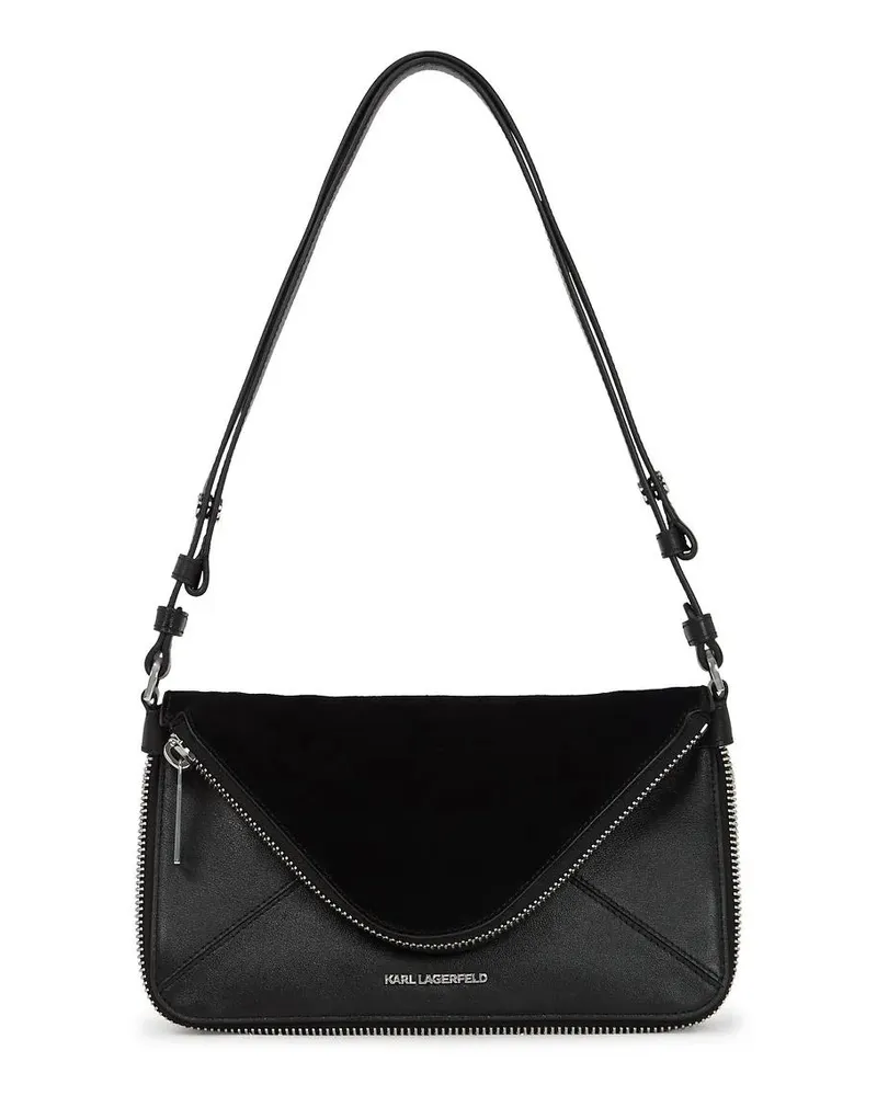 Karl Lagerfeld Hobo Bags K/HARDWARE SCHULTERTASCHE schwarz Schwarz