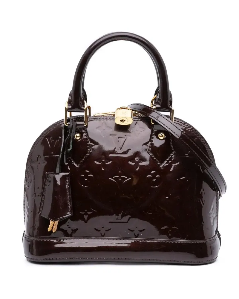 Louis Vuitton Hobo Bags 2015 Monogram Vernis Alma BB lila Lila