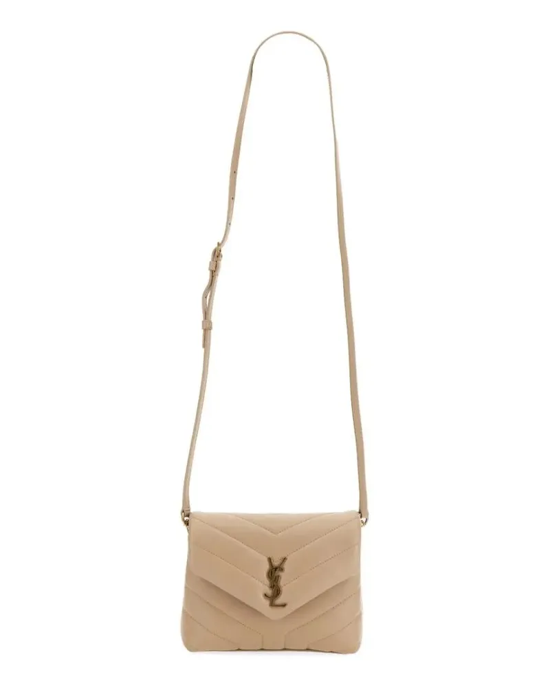Saint Laurent Hobo Bags "Loulou" Toy Bag beige Beige