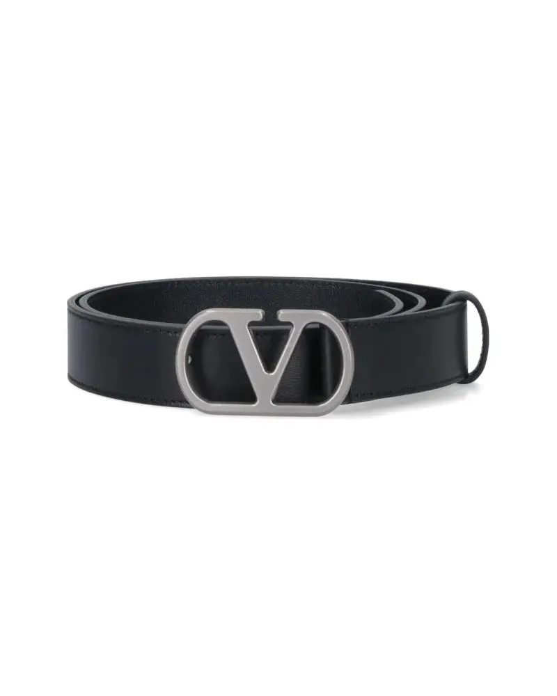 Valentino Garavani Gürtel "Vlogo Signature" Belt – Black schwarz Schwarz