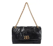 Hobo Bags Monaco Chain Black Calf Leather Bag schwarz