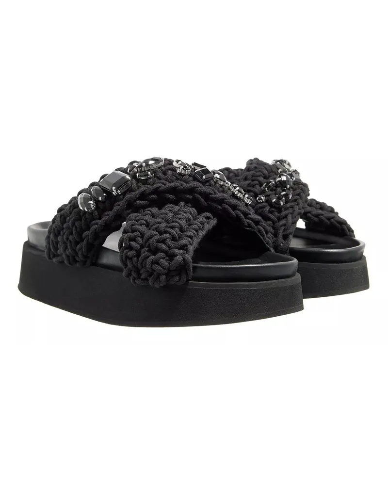 INUIKII Slipper & Pantoletten Woven Stones Platform schwarz Schwarz