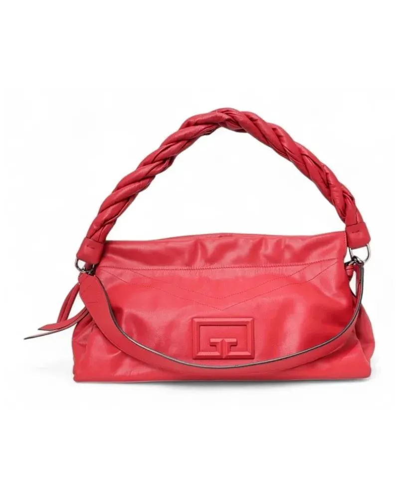 Givenchy Hobo Bags Large Red Leather Id93 Puffer Shoulder Bag rot Rot